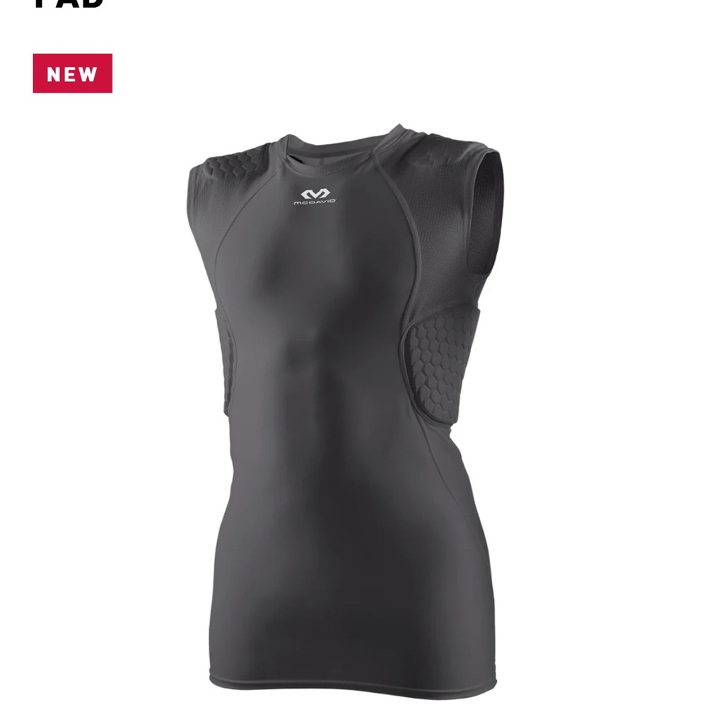 Mcdavid football sleeveless shirt with pads